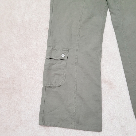 S. Oliver Pants Wide Leg Cargo Y2K Army Green Woman's Size 40 TINKA - Picture 5 of 12
